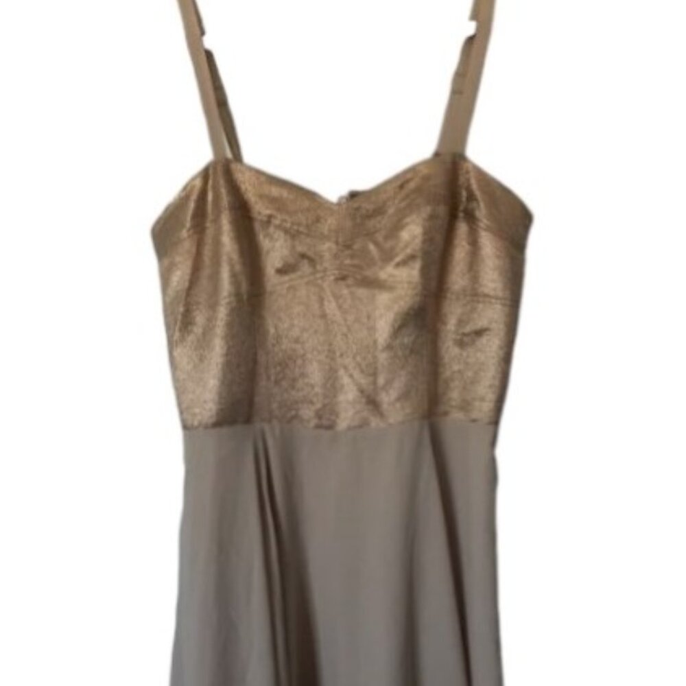 😁NWT Express Rose Gold Cream Mini Dress, Size 10
